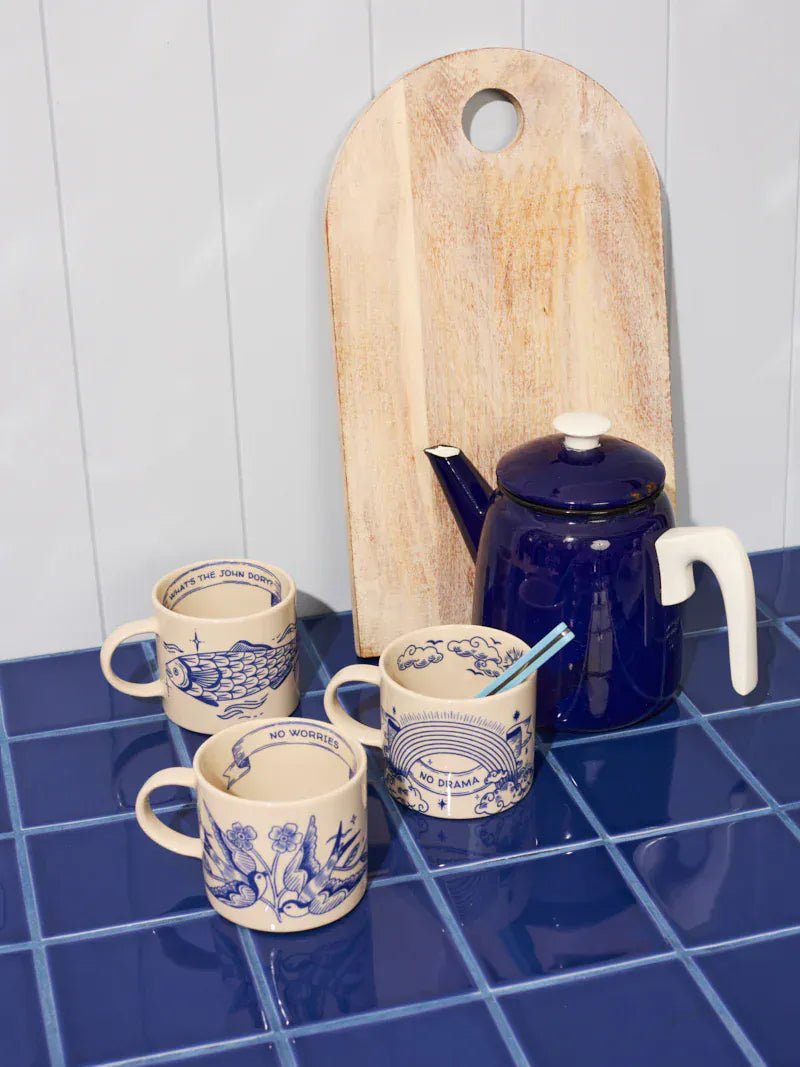 Buy Jones & Co Inked Mug John Dory | Artistic Coastal Ceramic Mug by Jones & Co - at Hamish + Grace