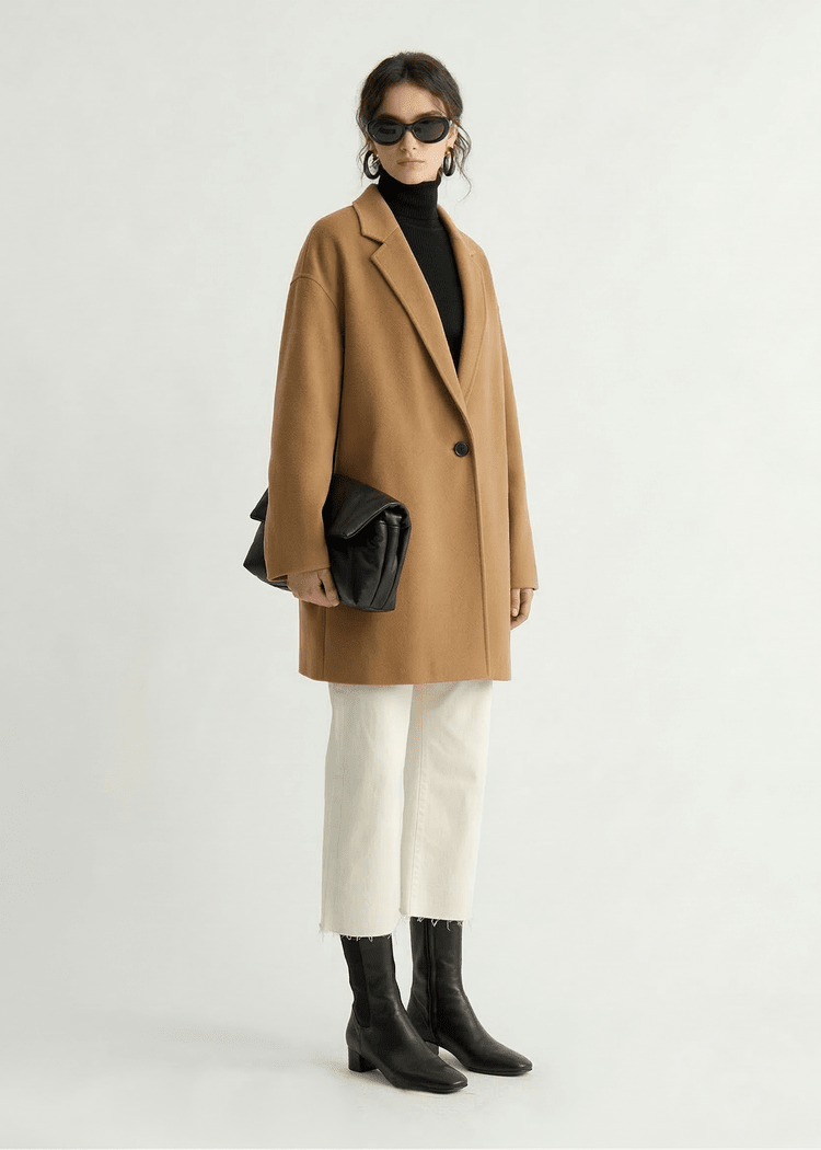 Buy Juniper Theory - Light - Weight Wool Coat with Classic Notch Lapels by Juniper Theory - at Hamish + Grace