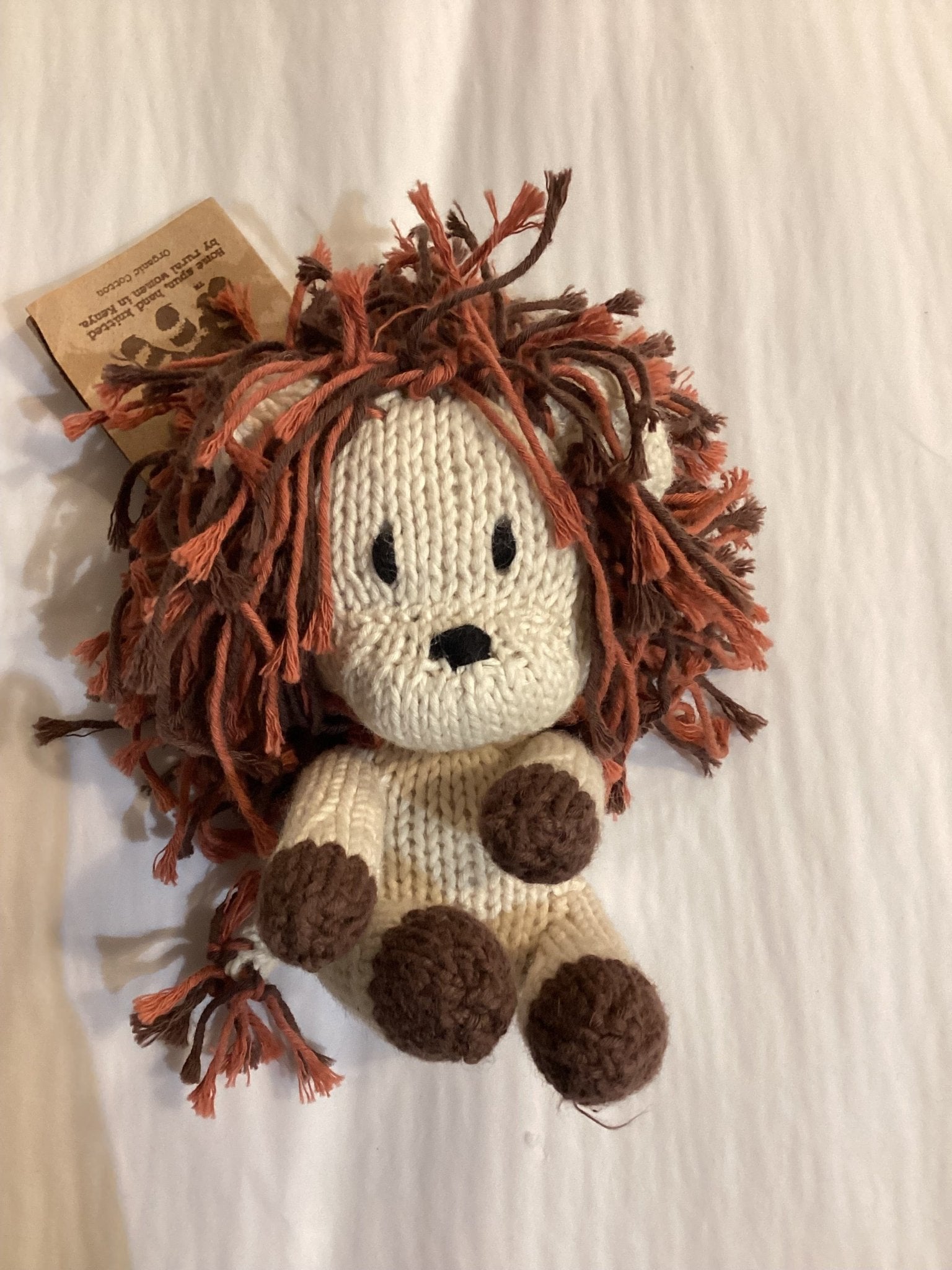 Buy Kenana Knitters - Rascal Baby Lion - natural by Kenana Knitters - at Hamish + Grace
