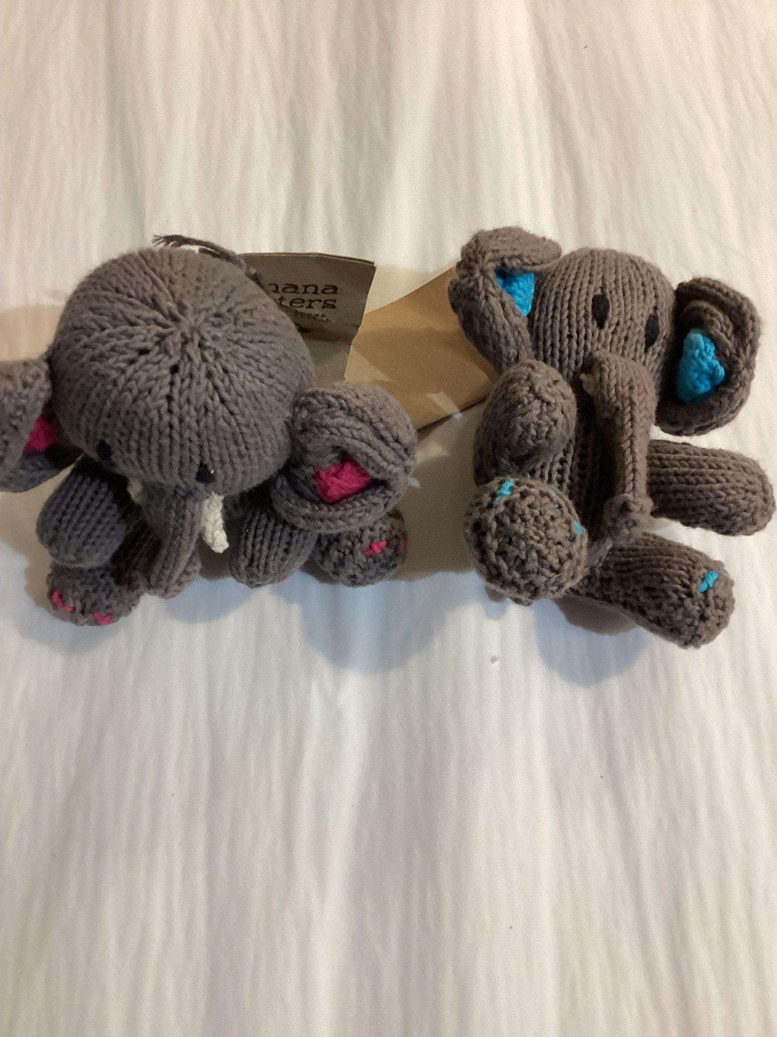Buy Kenana Knitters - Rascal Elephant Ellie with blue by Kenana Knitters - at Hamish + Grace