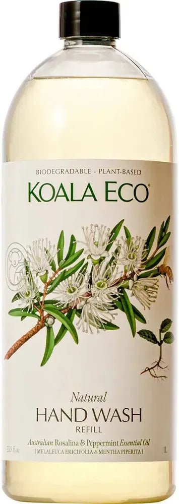 Buy Koala Eco - Rosalina, Peppermint Essential Oil HAND WASH - 1L refill by KOALA ECO - at Hamish + Grace