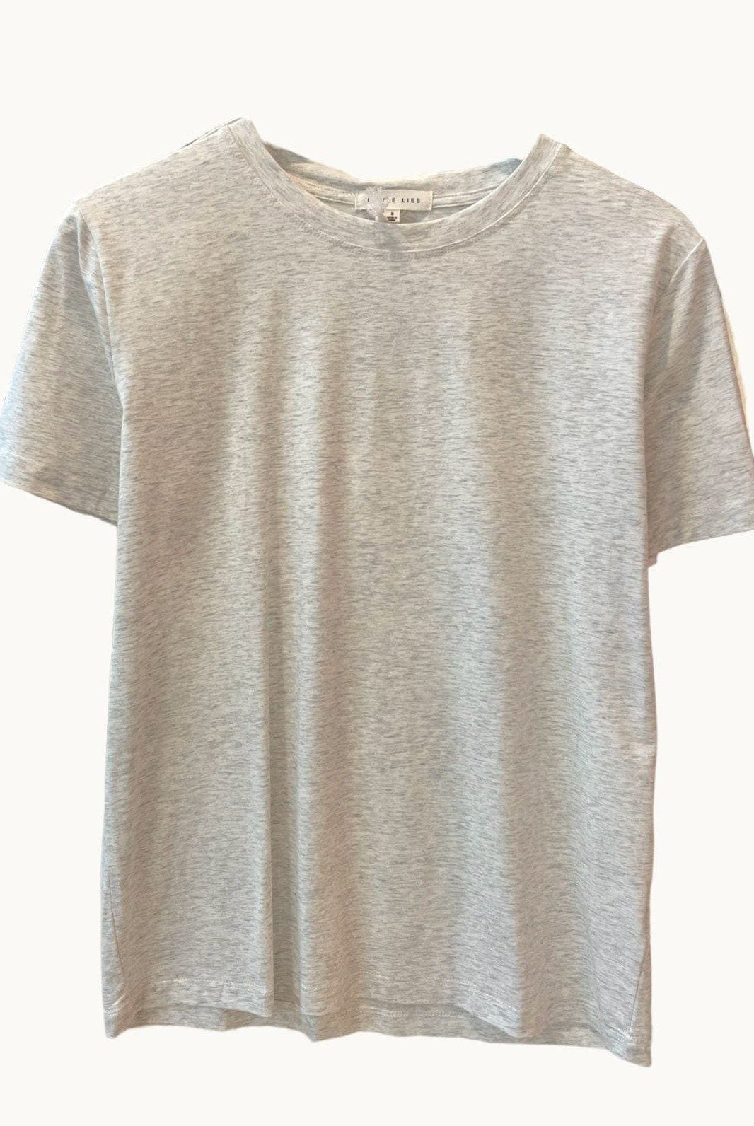 Buy Little Lies - Athens Tee - Grey Marle by Little Lies - at Hamish + Grace