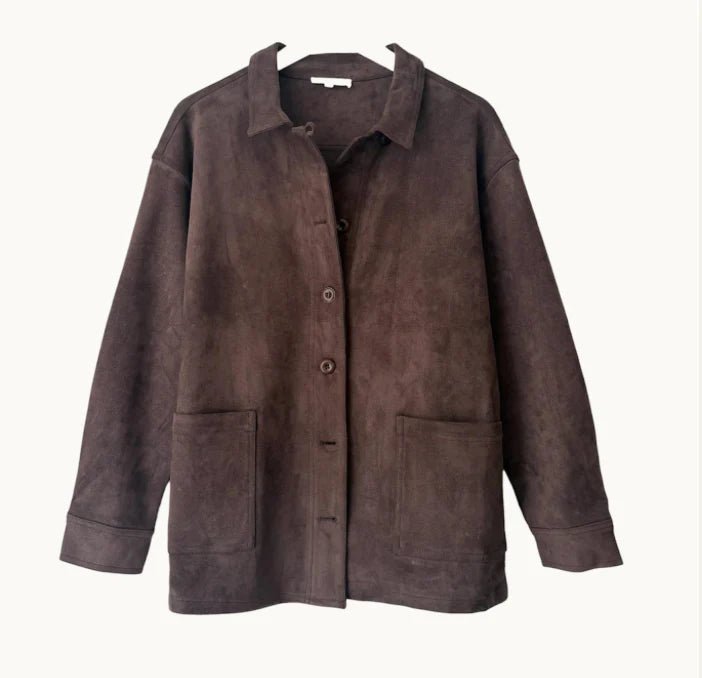Buy Little Lies - Billie Faux Suede Shacket by Little Lies - at Hamish + Grace