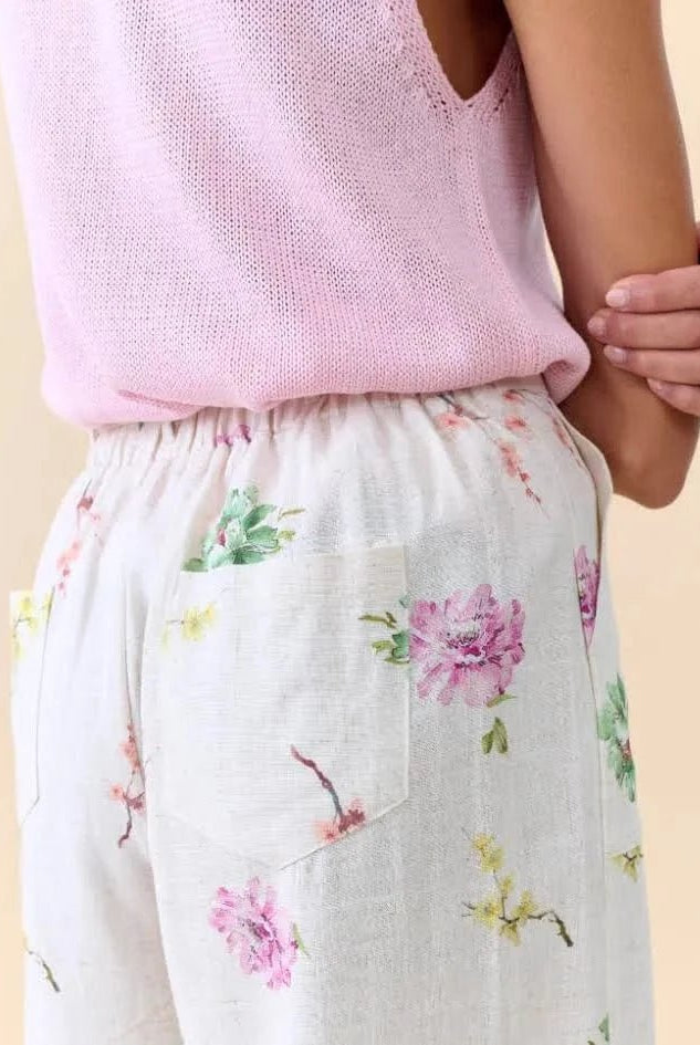 Buy Little Lies - Bloom Linen Pants - SR25082102 by Little Lies - at Hamish + Grace
