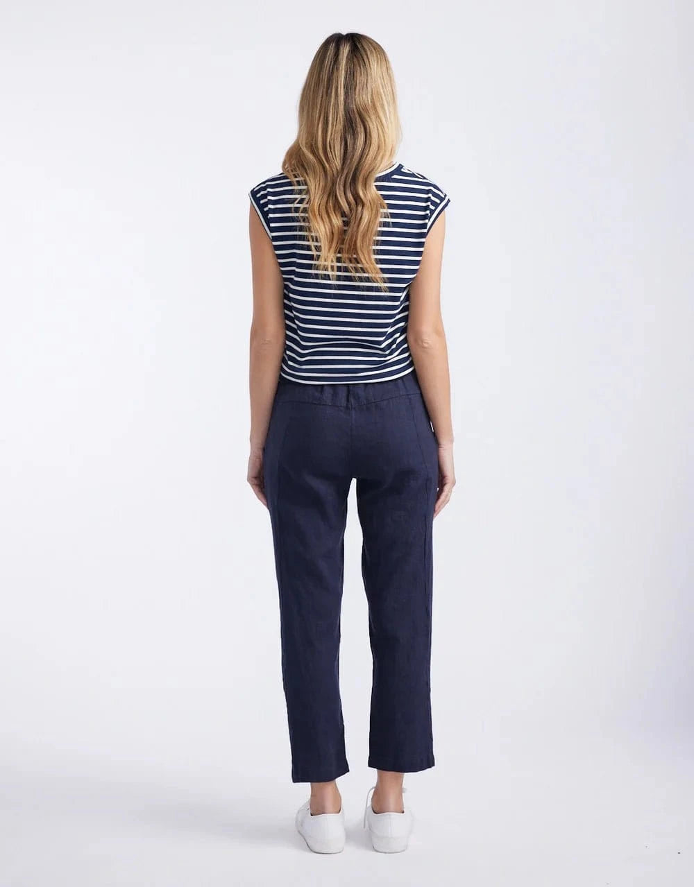 Little Lies Fashion Little Lies - Luxe Linen Pant - Navy