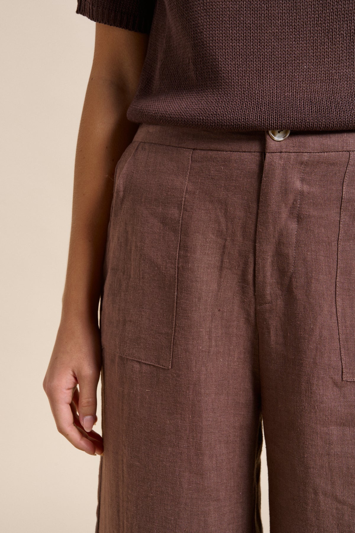 Buy Little Lies Jude Linen Pant – Chocolate | Relaxed Women’s Linen Pants Australia by Little Lies - at Hamish + Grace
