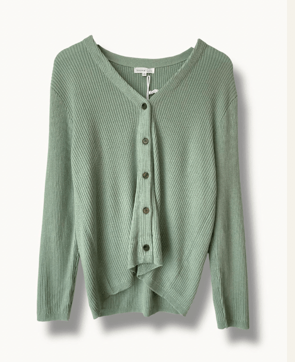 Buy Little Lies - Lauren Cardigan - Sage by Little Lies - at Hamish + Grace