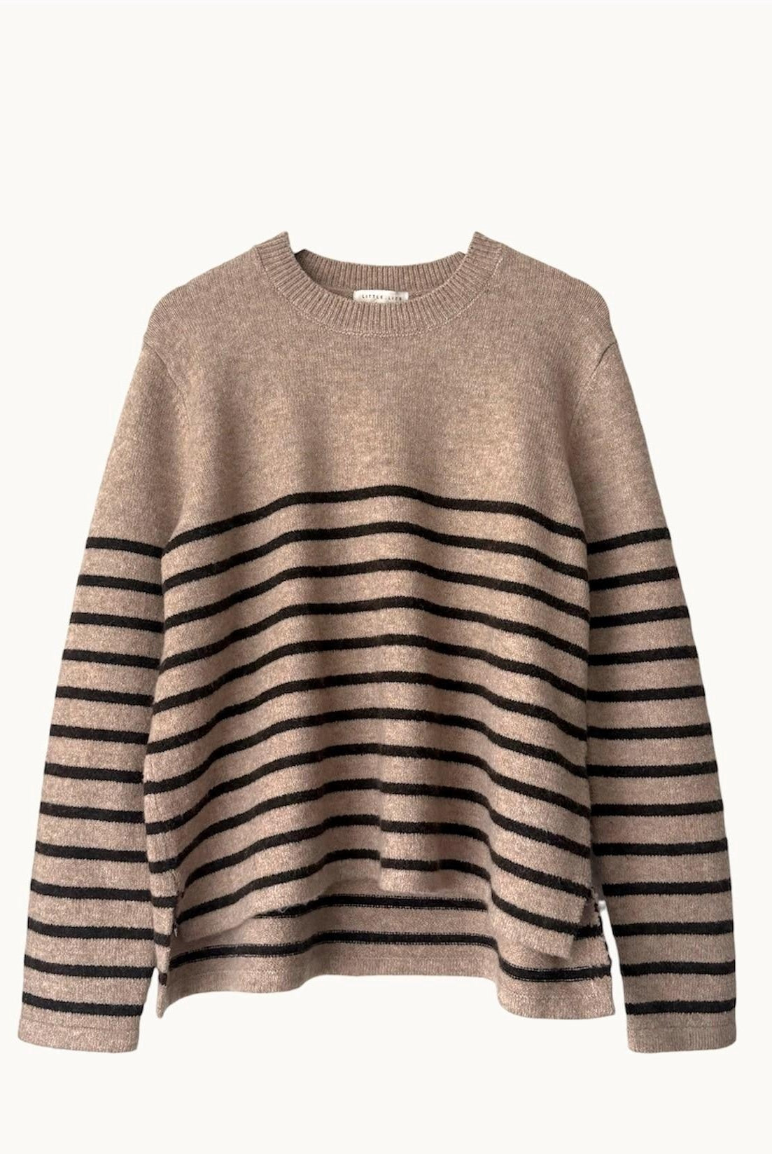 Buy Little Lies - Lexie Stripe Jumper - Mocha/Brown by Little Lies - at Hamish + Grace