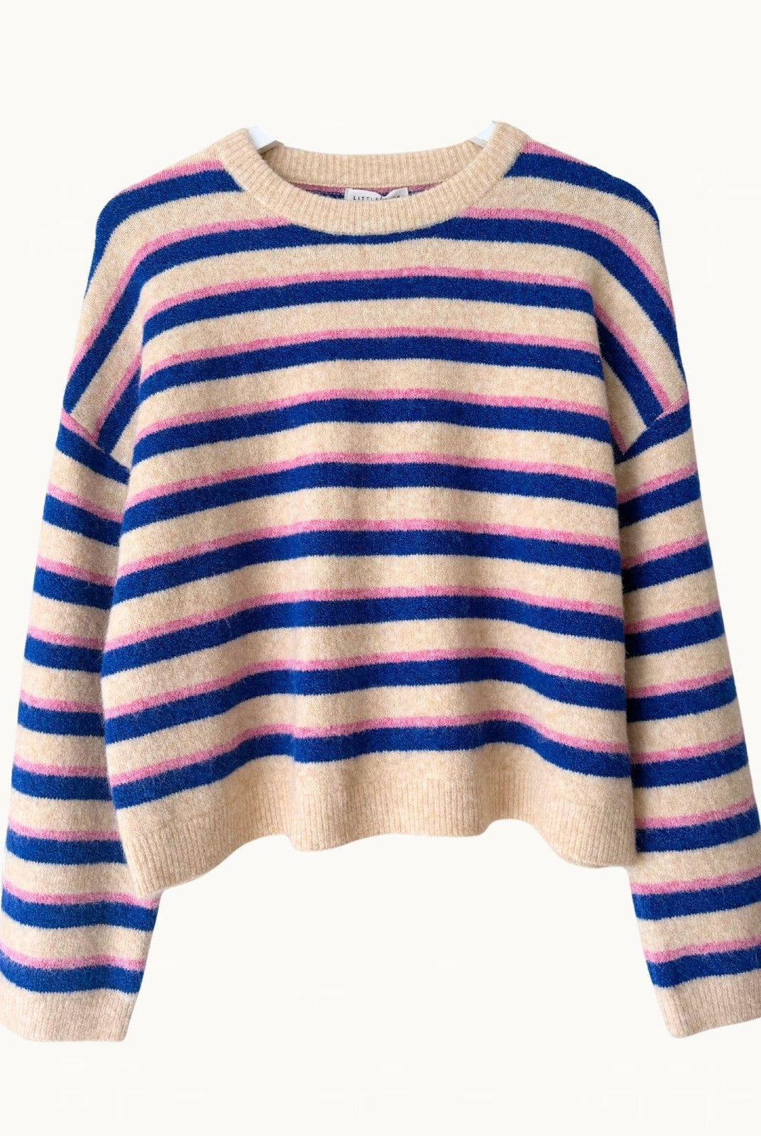 Buy Little Lies - Little Lies Otto Knit – Cobalt Blue Stripe by Little Lies - at Hamish + Grace