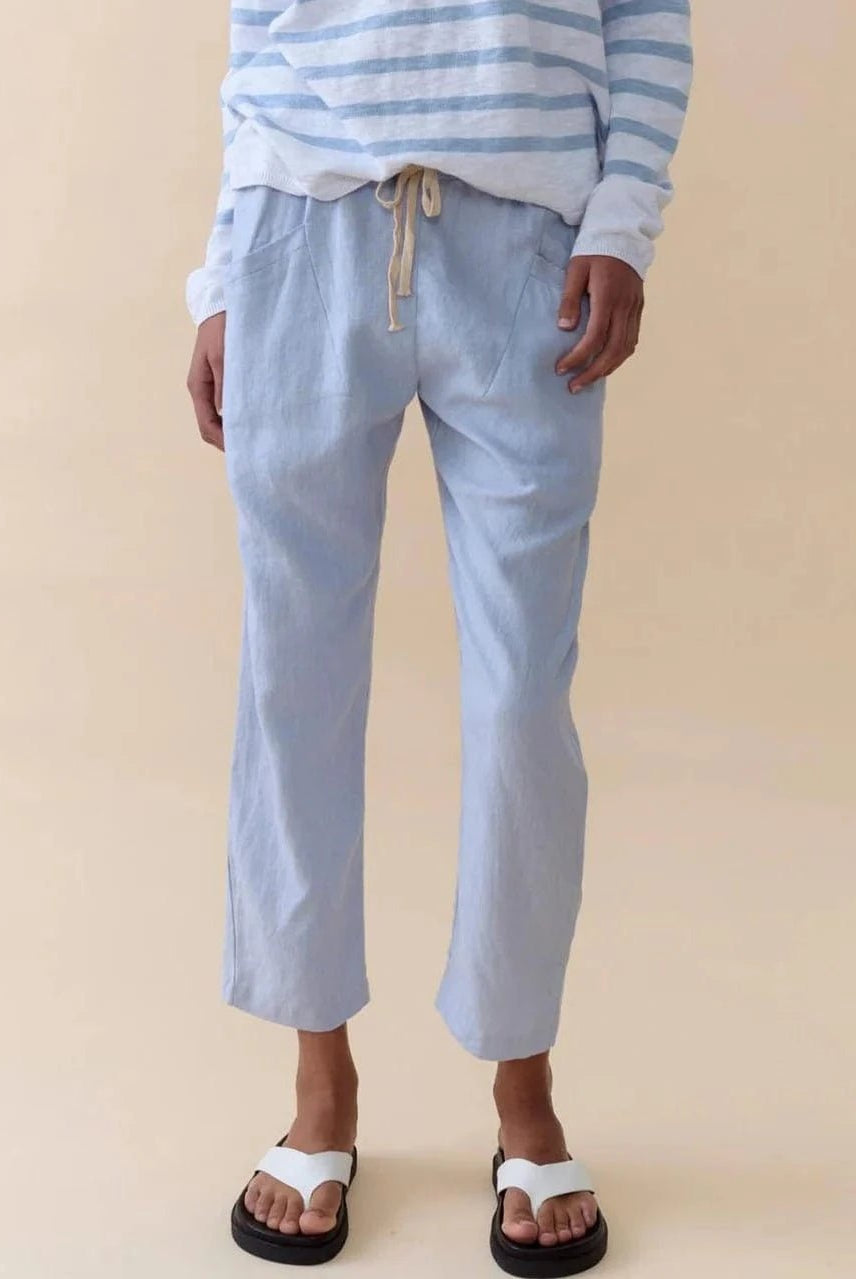 Buy Little Lies - Luxe Linen Pant - Chambray by Little Lies - at Hamish + Grace