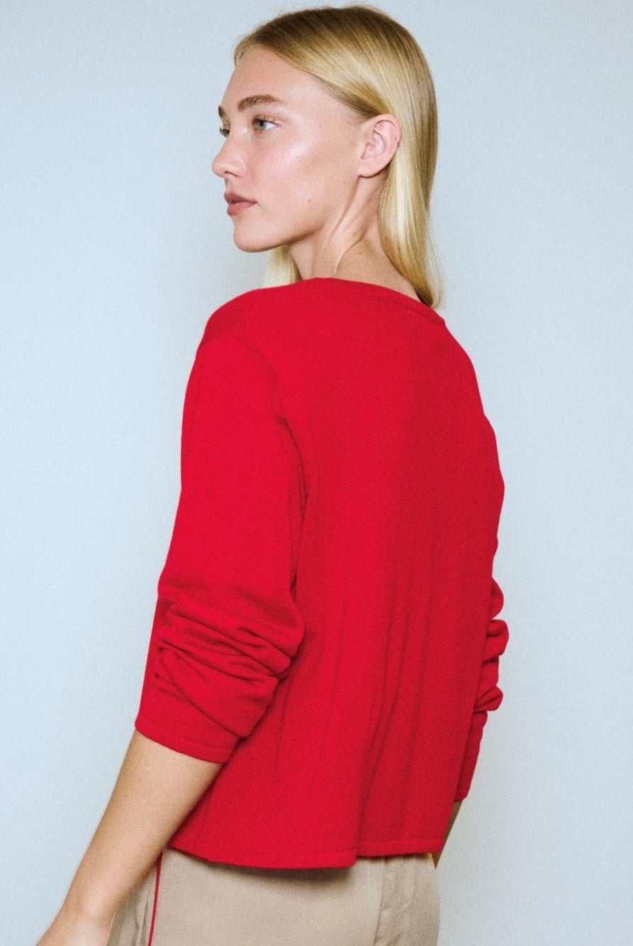 Buy Little Lies - Lydia Cardigan - Red by Little Lies - at Hamish + Grace