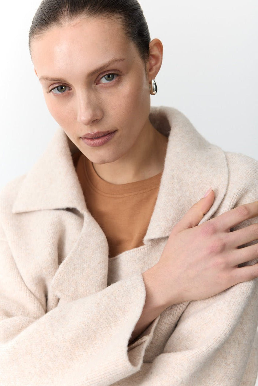 Buy Little Lies - Mahalia Coatigan - Oatmeal by Little Lies - at Hamish + Grace