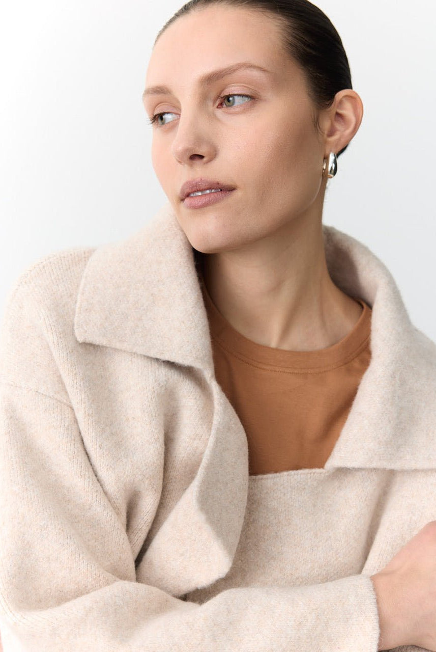 Buy Little Lies - Mahalia Coatigan - Oatmeal by Little Lies - at Hamish + Grace