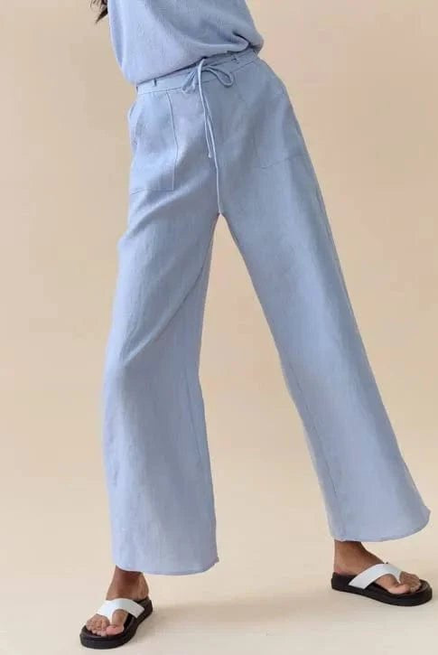 Buy Little Lies Remy Pants – Chambray by Little Lies - at Hamish + Grace
