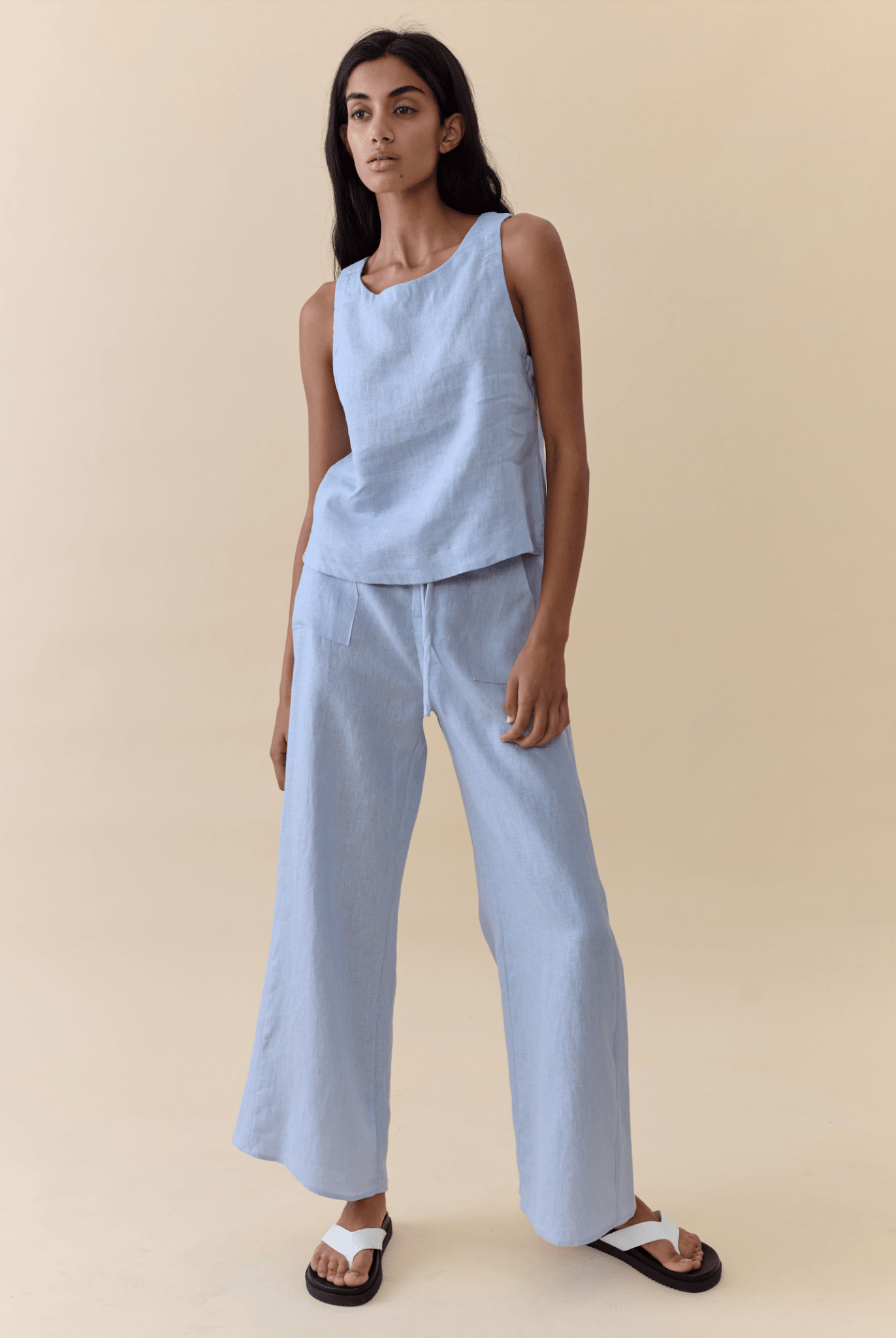 Buy Little Lies Remy Pants – Chambray by Little Lies - at Hamish + Grace