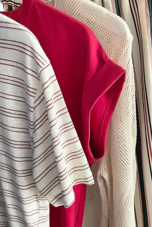 Buy Little Lies - Rhodes Tee - Red by Little Lies - at Hamish + Grace