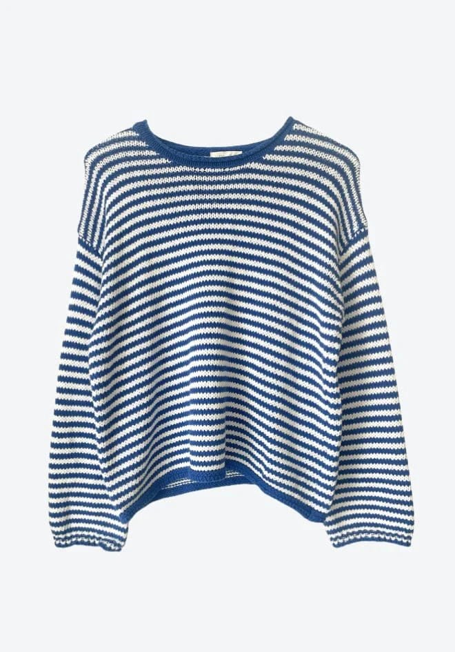 Buy Little Lies - Seaside Sweater - Blue Stripe - K25061301 by Little Lies - at Hamish + Grace