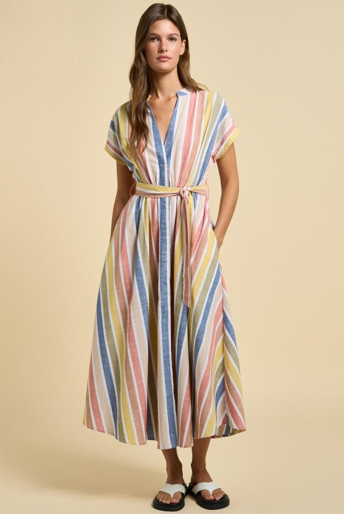 Buy Little Lies Sofie Dress – Stripe by Little Lies - at Hamish + Grace
