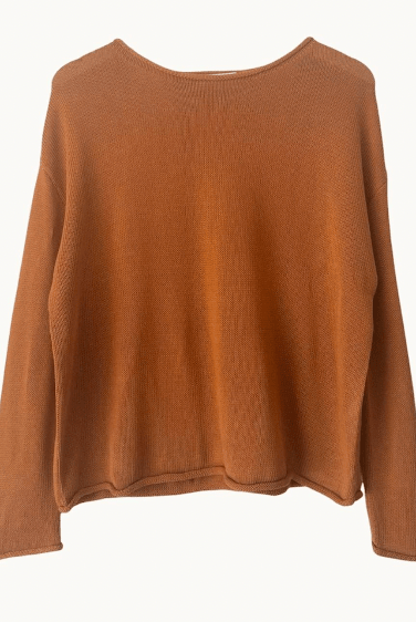 Buy Little Lies - Spring Knit Top - Terracotta by Little Lies - at Hamish + Grace
