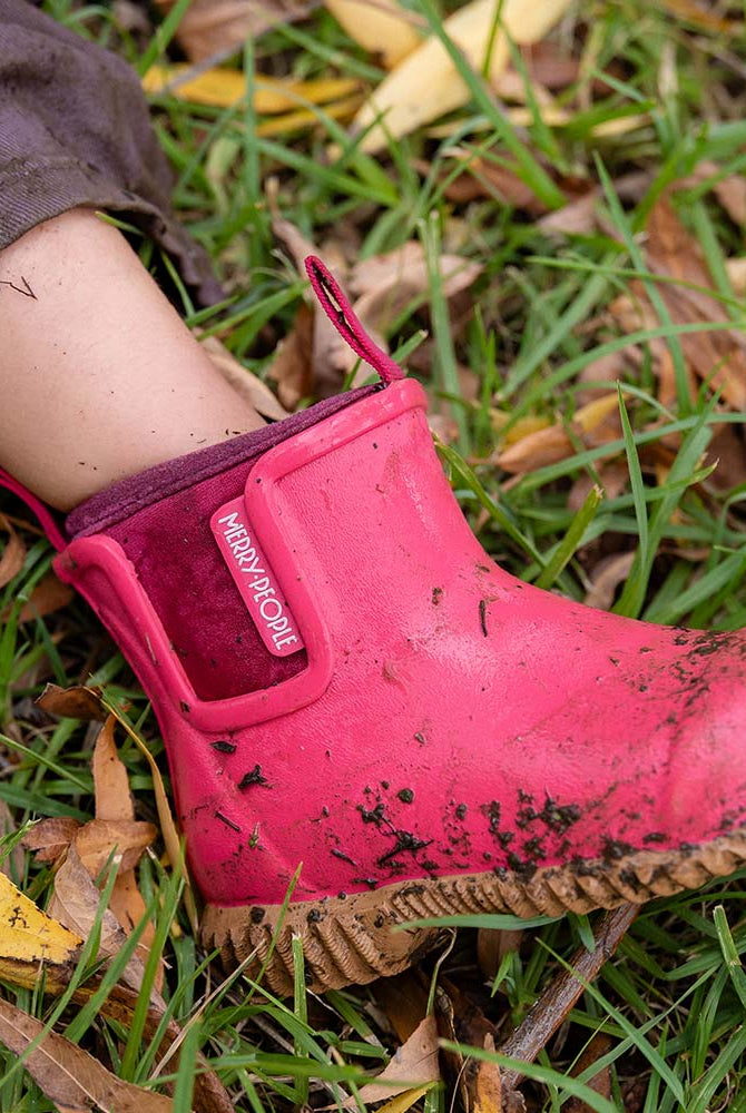 Buy Merry People - Bobbi Kids Gumboot - Fuschia Pink by Merry People - at Hamish + Grace