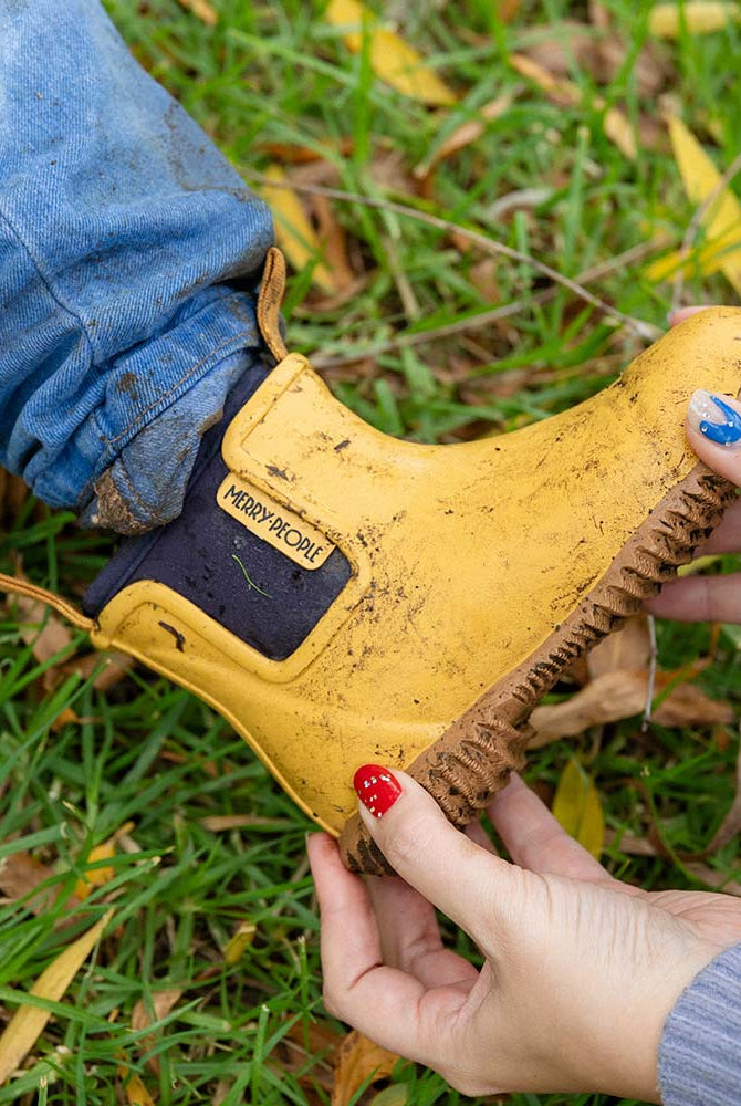 Buy Merry People - Bobbi Kids Gumboot - Mustard by Merry People - at Hamish + Grace
