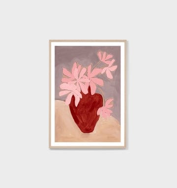 Buy Middle of Nowhere - Bold Arrangement Red 1 Print by Middle of Nowhere - at Hamish + Grace