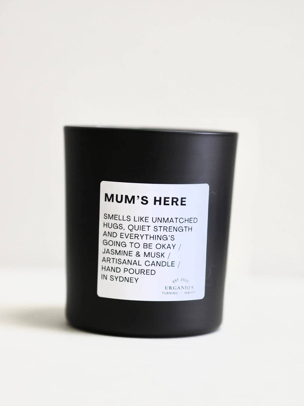 Buy Mum's Here Scented Candle | Unfiltered Collection by Urganiqa - at Hamish + Grace