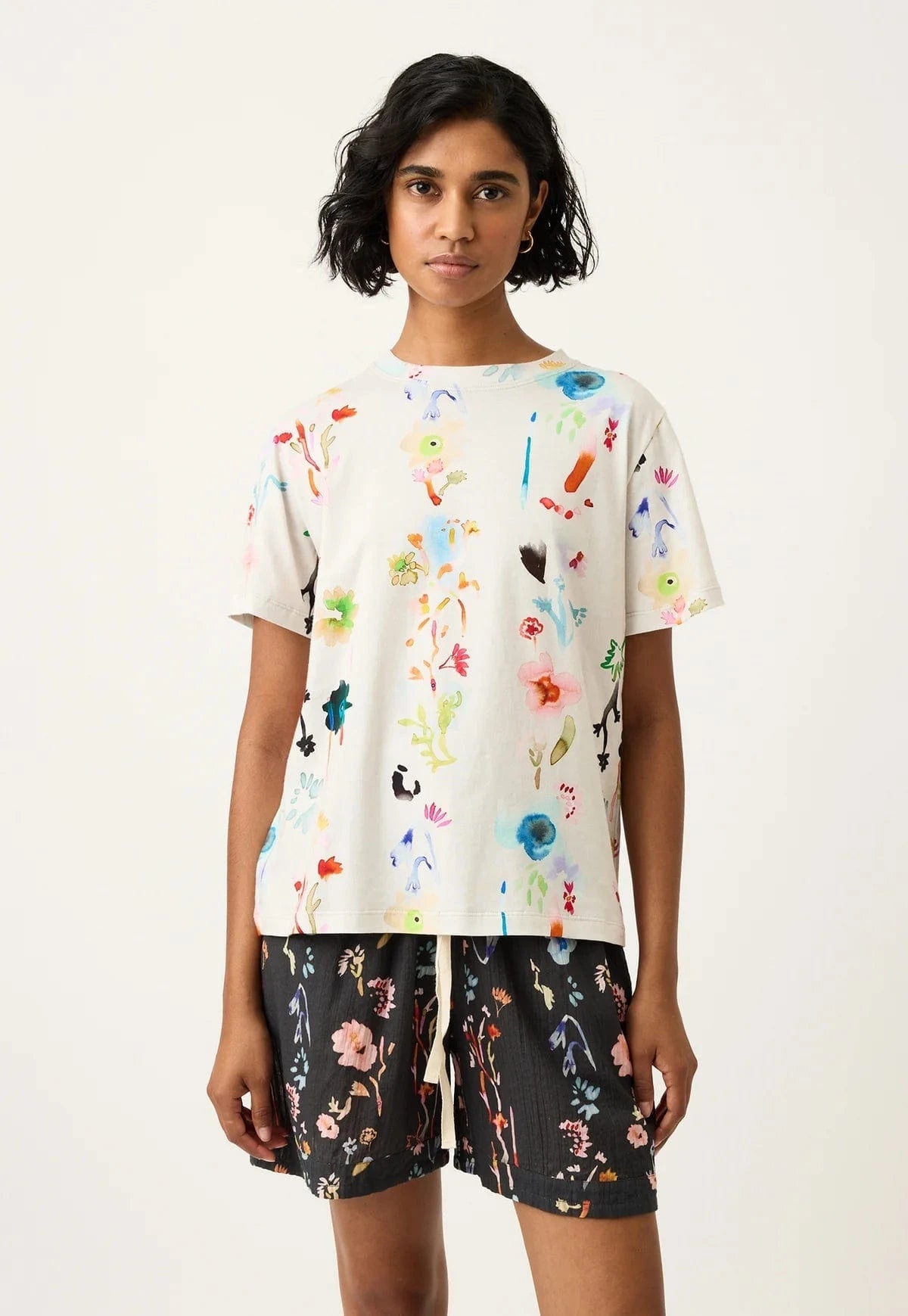 Buy Nancybird - Apollo Tee - Watercolour Cream by Nancybird - at Hamish + Grace