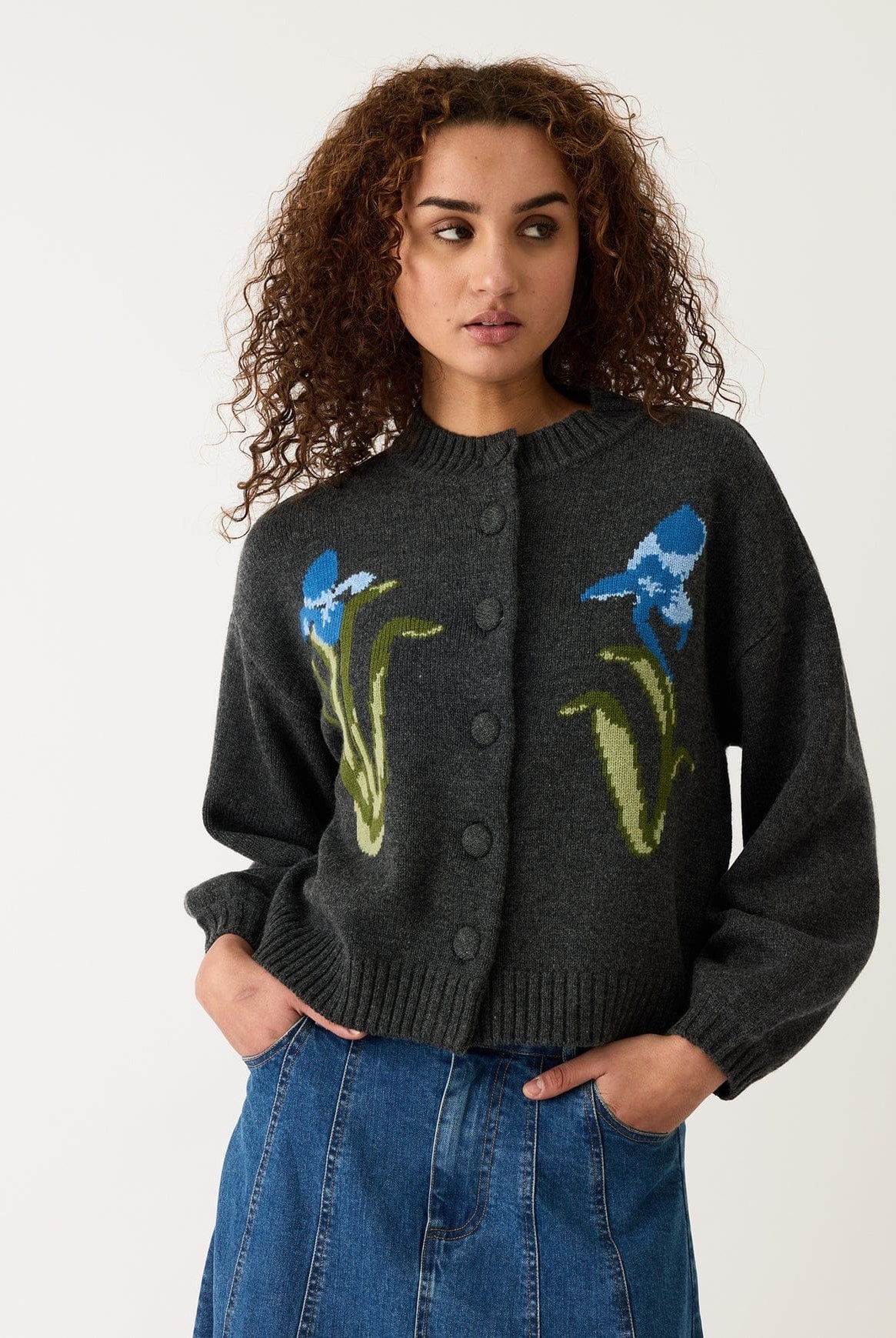 Buy Nancybird - Iris Cardigan - Charcoal by Nancybird - at Hamish + Grace