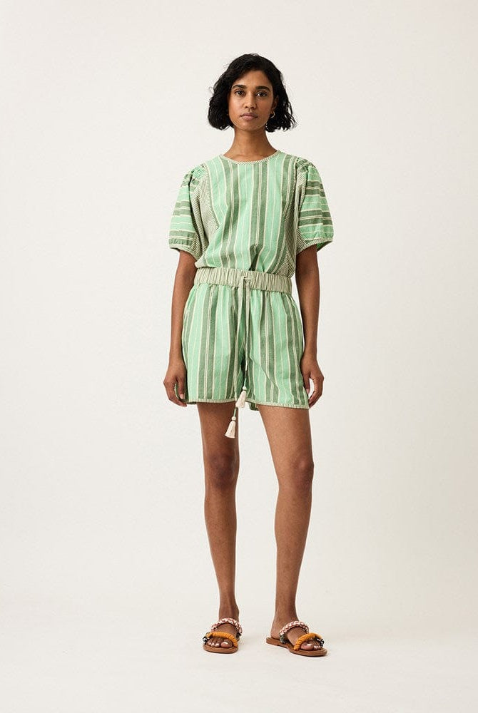 Buy Nancybird - Iris Short - Green Stripe by Nancybird - at Hamish + Grace