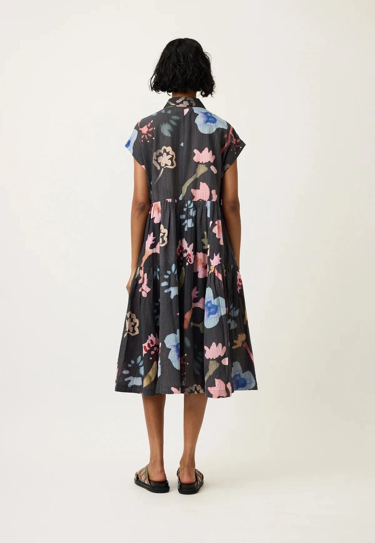 Buy Nancybird - Maja Dress - Watercolour Charcoal by Nancybird - at Hamish + Grace