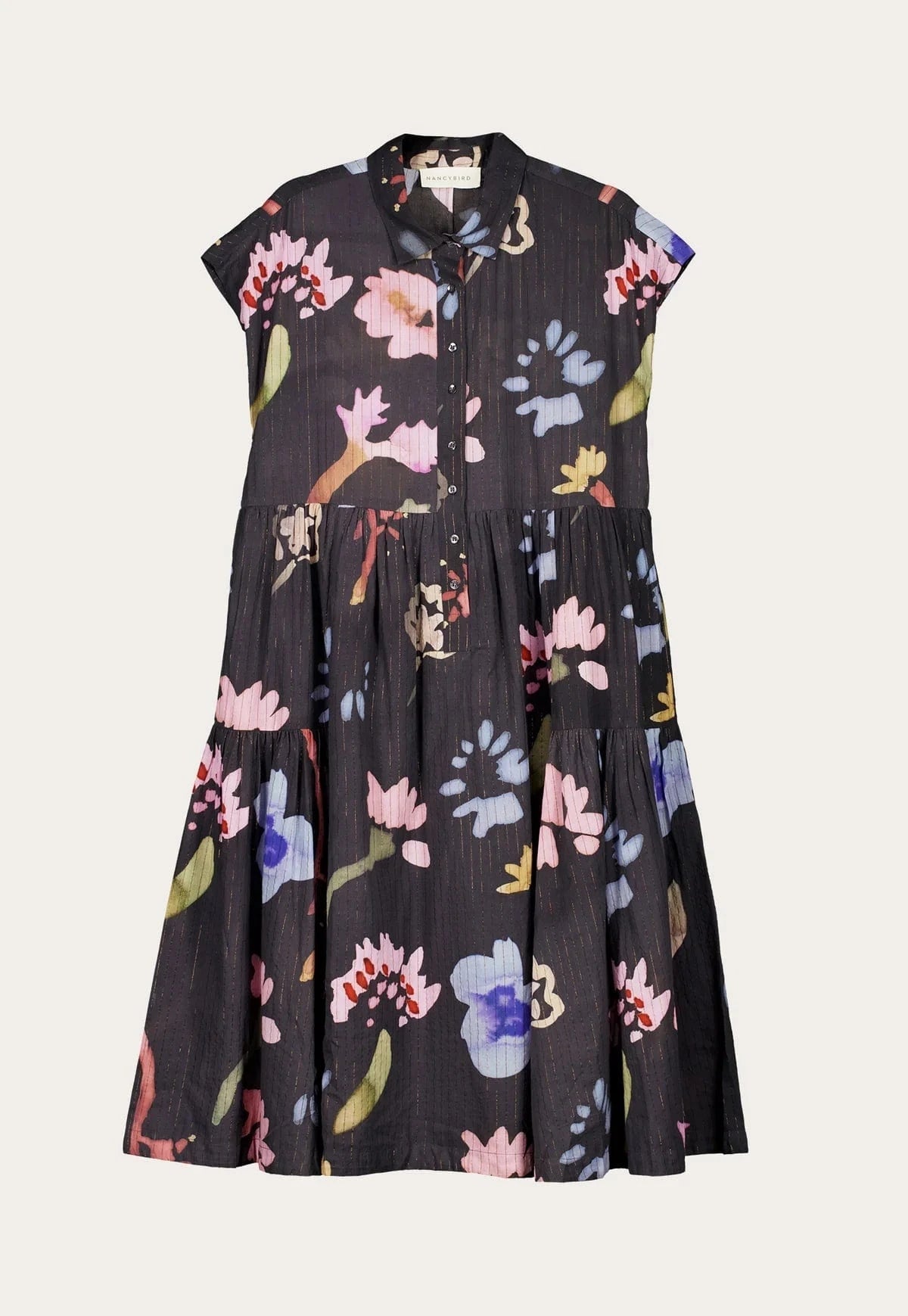 Buy Nancybird - Maja Dress - Watercolour Charcoal by Nancybird - at Hamish + Grace