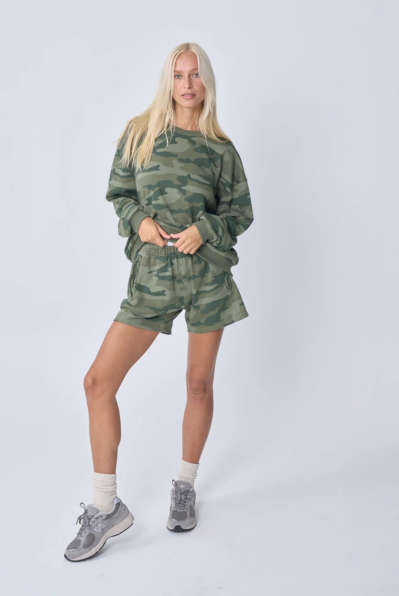 Buy Near The Sea - Camo Jumper by Near The Sea - at Hamish + Grace