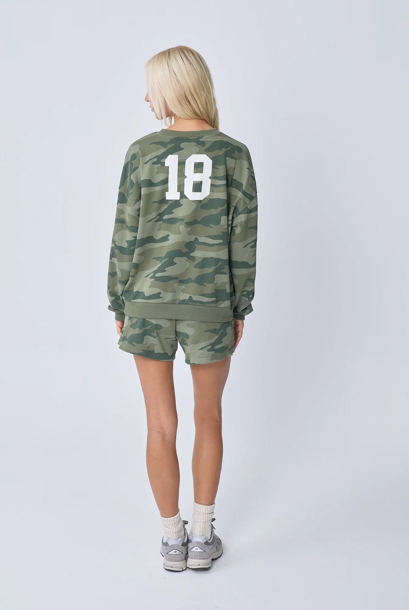 Buy Near The Sea - Camo Jumper by Near The Sea - at Hamish + Grace