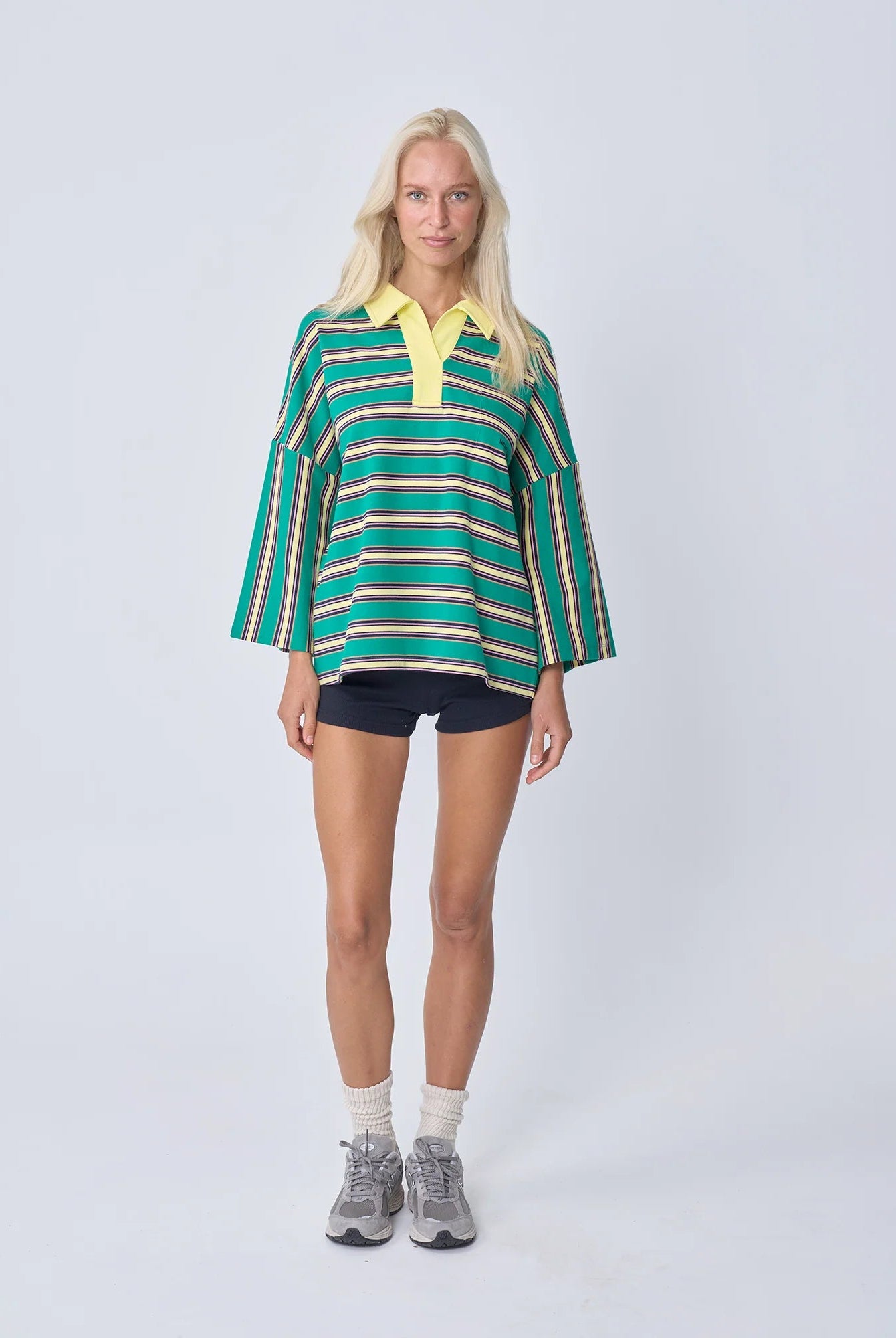 Buy Near The Sea - Oversized Polo - Green by Near The Sea - at Hamish + Grace