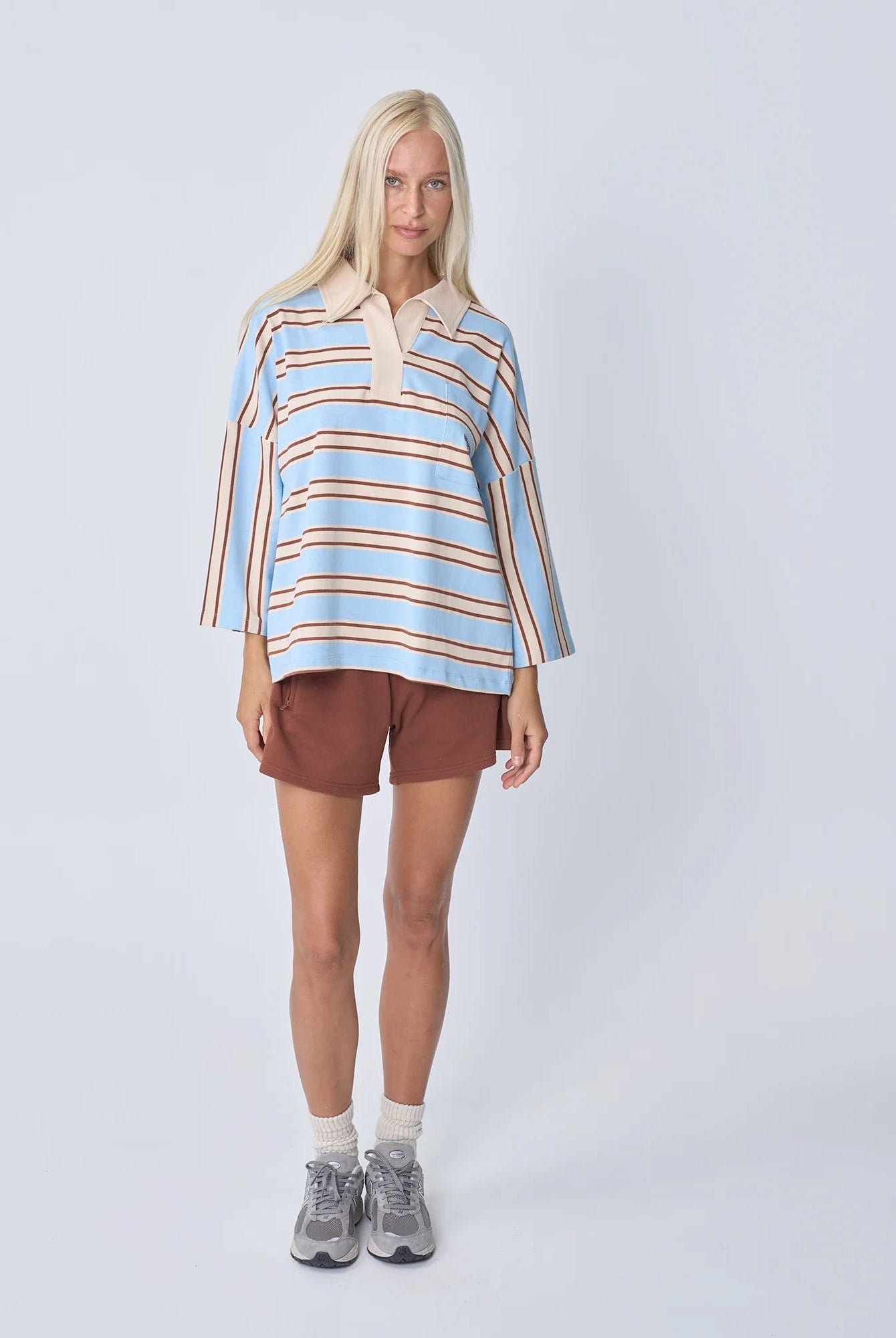 Buy Near The Sea - Oversized Polo - Ocean by Near The Sea - at Hamish + Grace