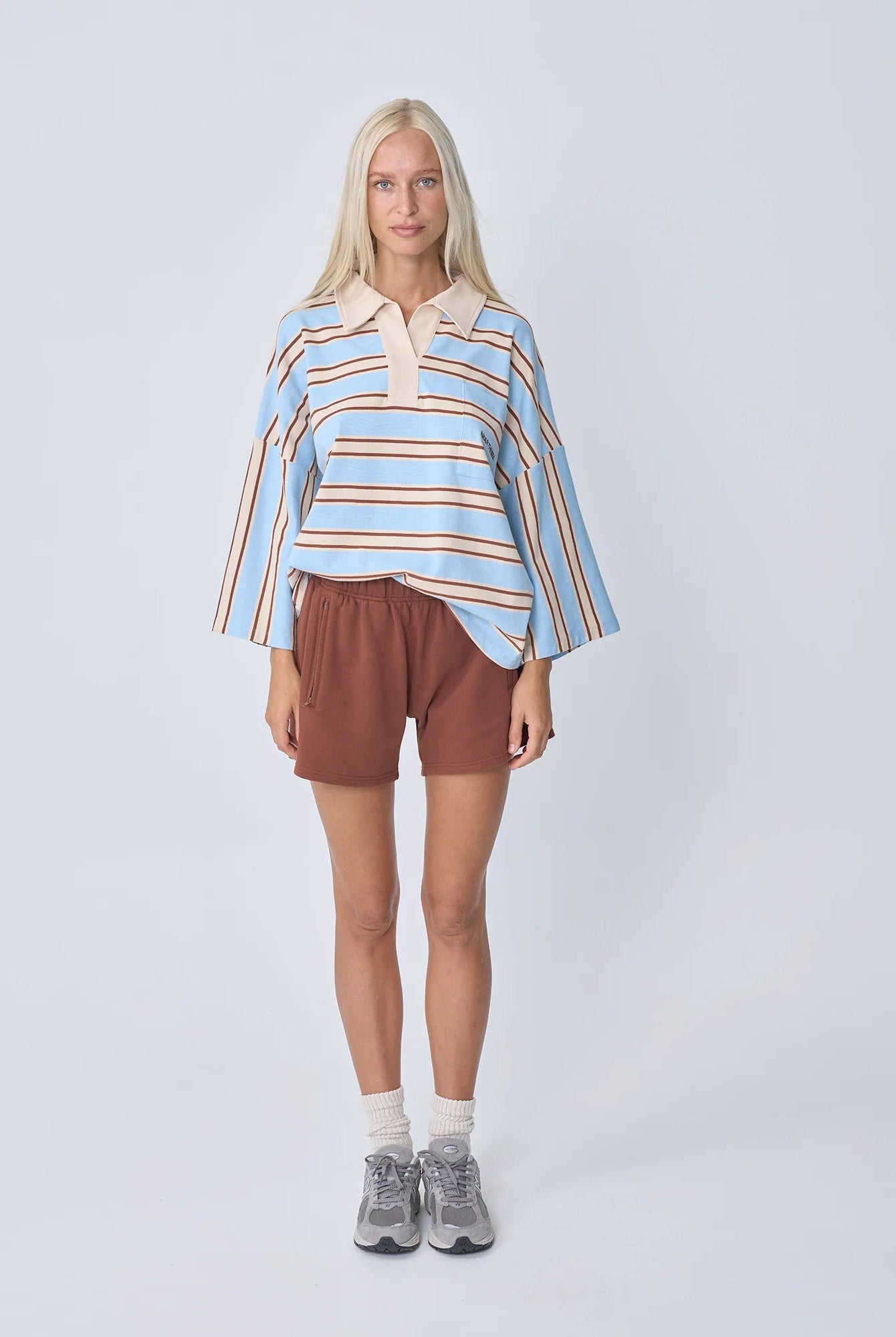 Buy Near The Sea - Oversized Polo - Ocean by Near The Sea - at Hamish + Grace