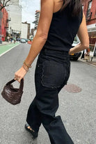 Never Fully Dressed Fashion Never Fully Dressed - Black Scallop Detail Jeans