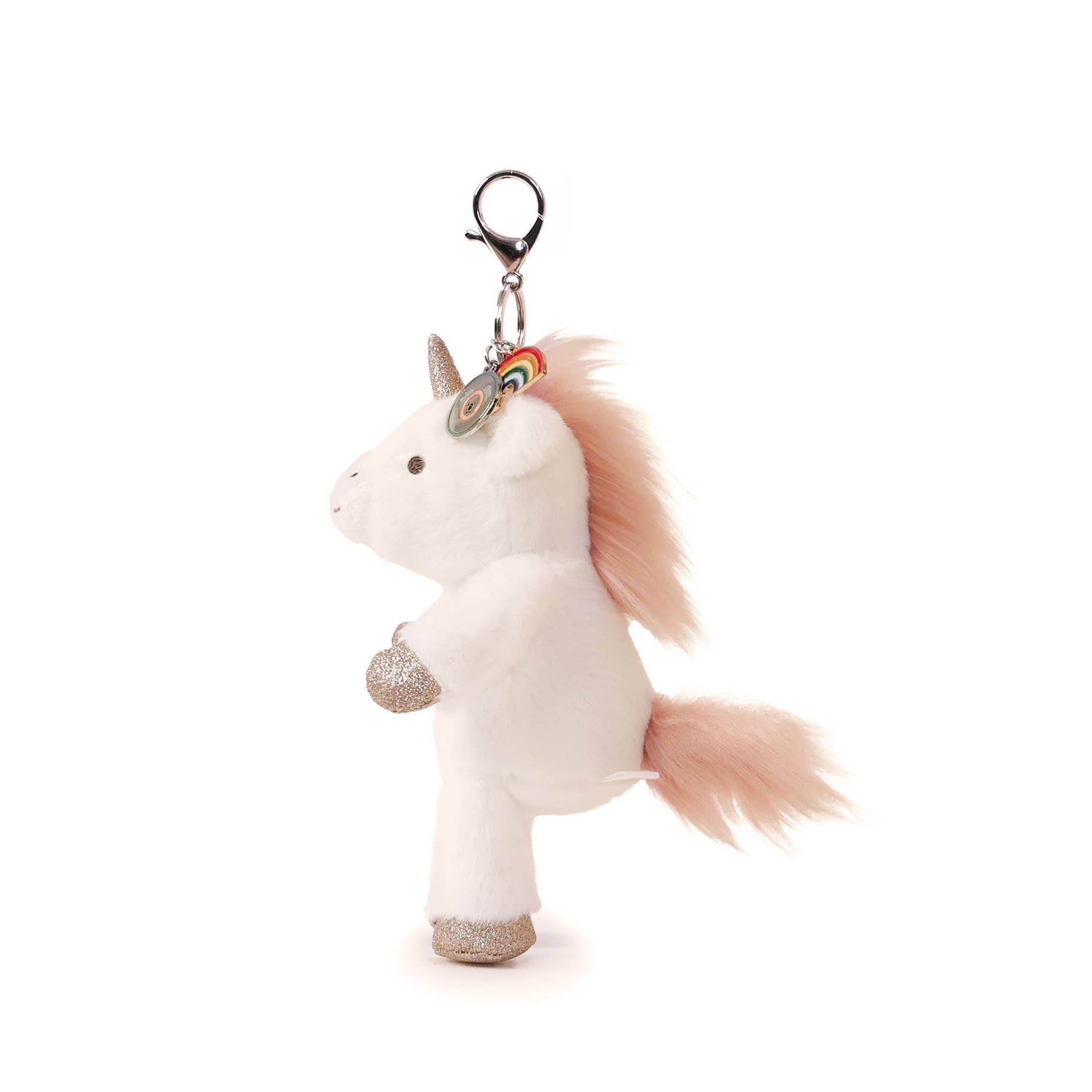 OB Australia Baby + Child Misty Unicorn Bag Charm (Vegan Angora) 7"/ 18 cm