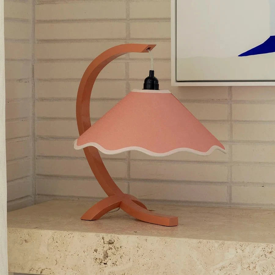 Paola & Joy Homewares Paola and Joy - Kira Table Lamp - Coral and Cream