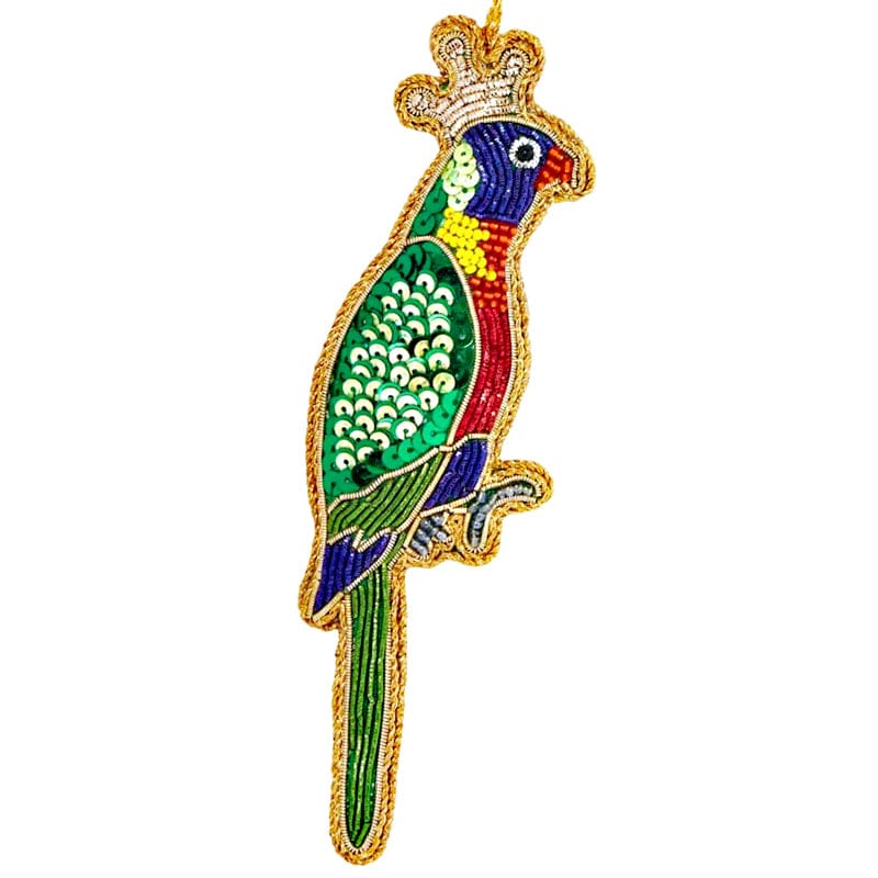 Buy Queen Lorikeet Sequin Tree Hanging Decoration by Velvet + Vixen - at Hamish + Grace