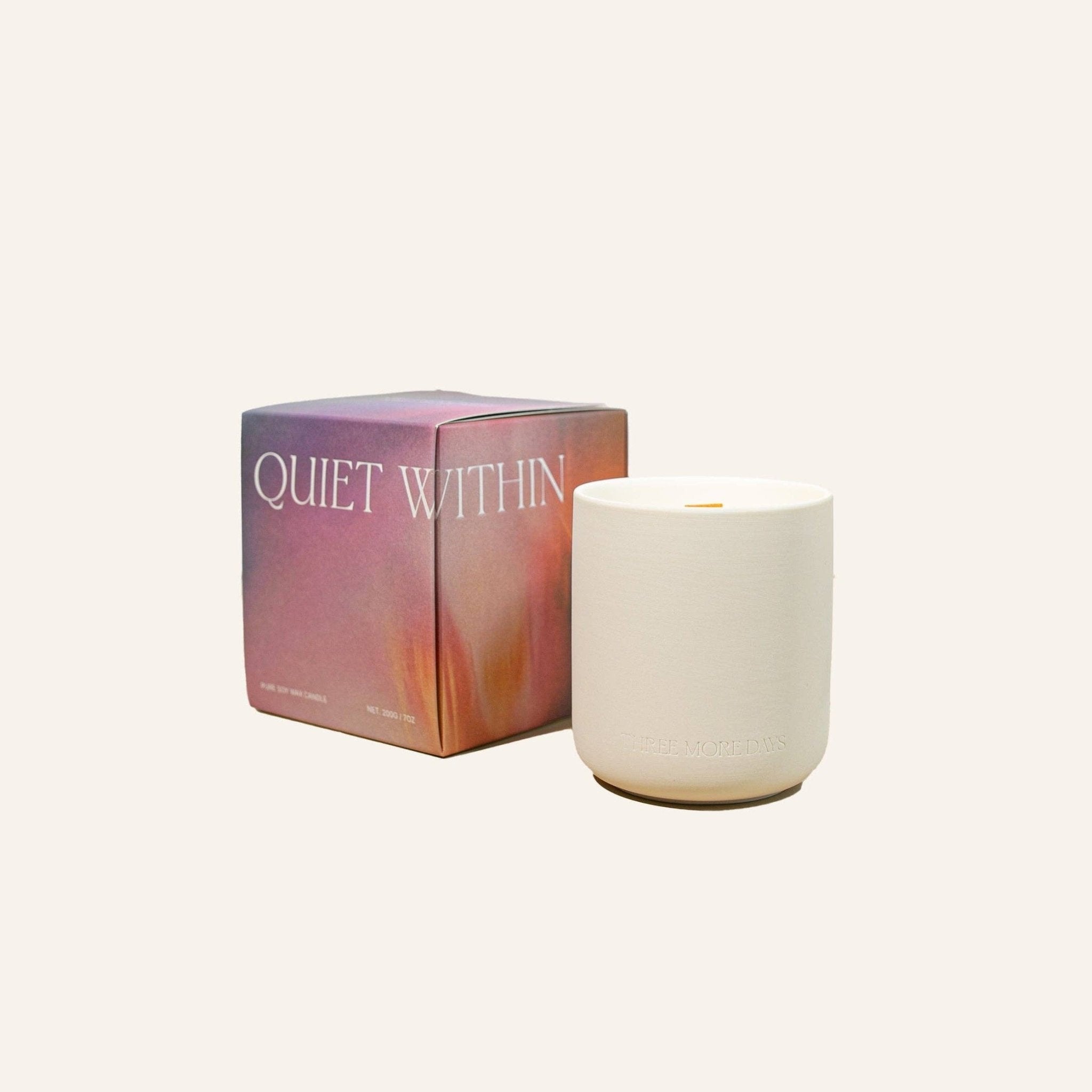 Buy QUIET WITHIN: Citrus / Daisy / Jasmine / Sandalwood / Carnation CANDLE 200G by Three More Days Collection - at Hamish + Grace