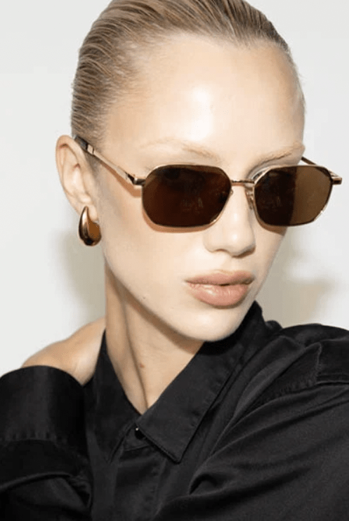 Buy Reality Eyewear - Limelight - Gold Brown by Reality Eyewear - at Hamish + Grace