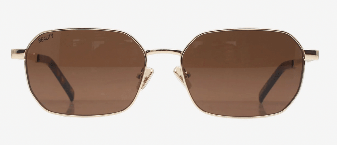 Buy Reality Eyewear - Limelight - Gold Brown by Reality Eyewear - at Hamish + Grace