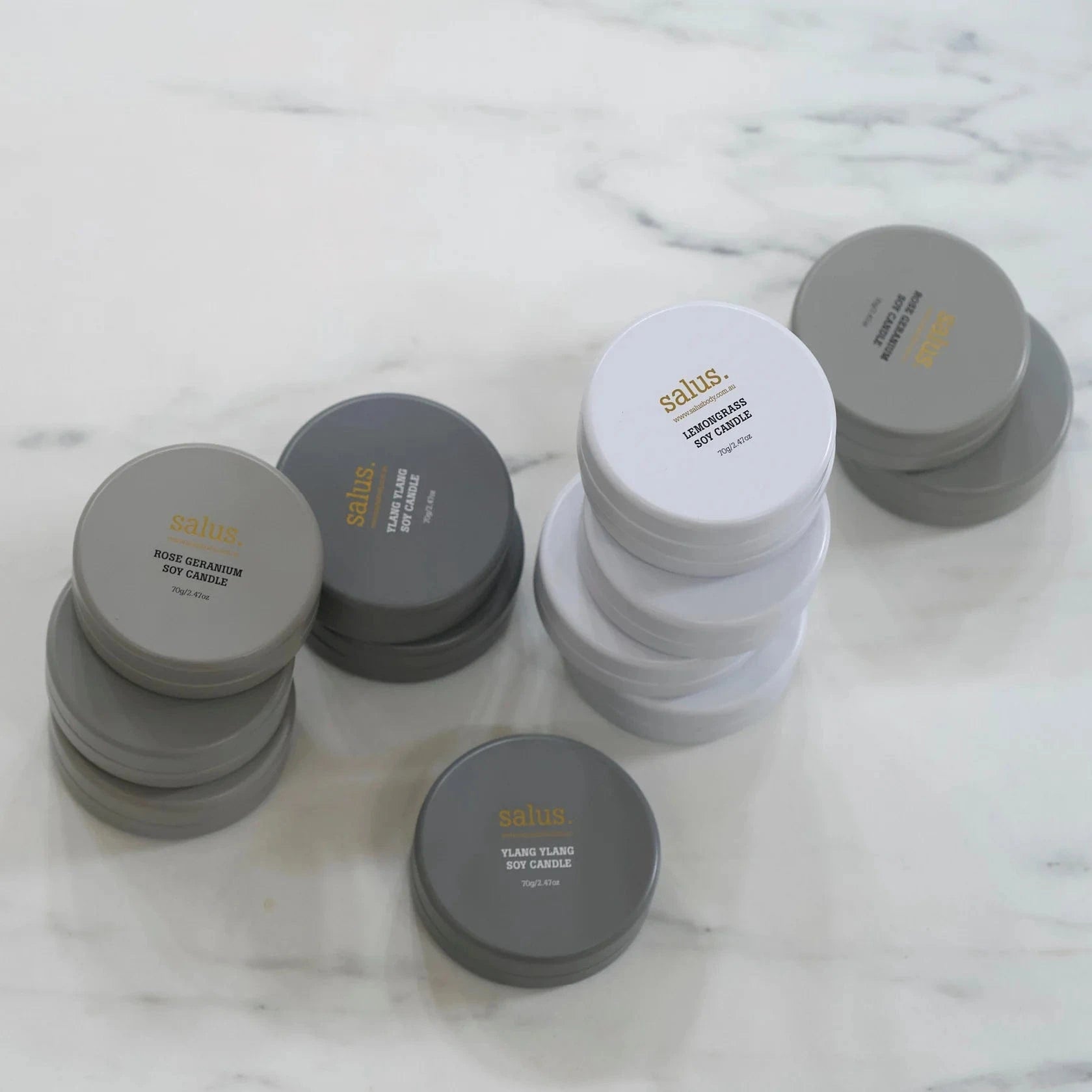 Salus Body Homeware Salus - Rose Geranium Mini Soy Candle