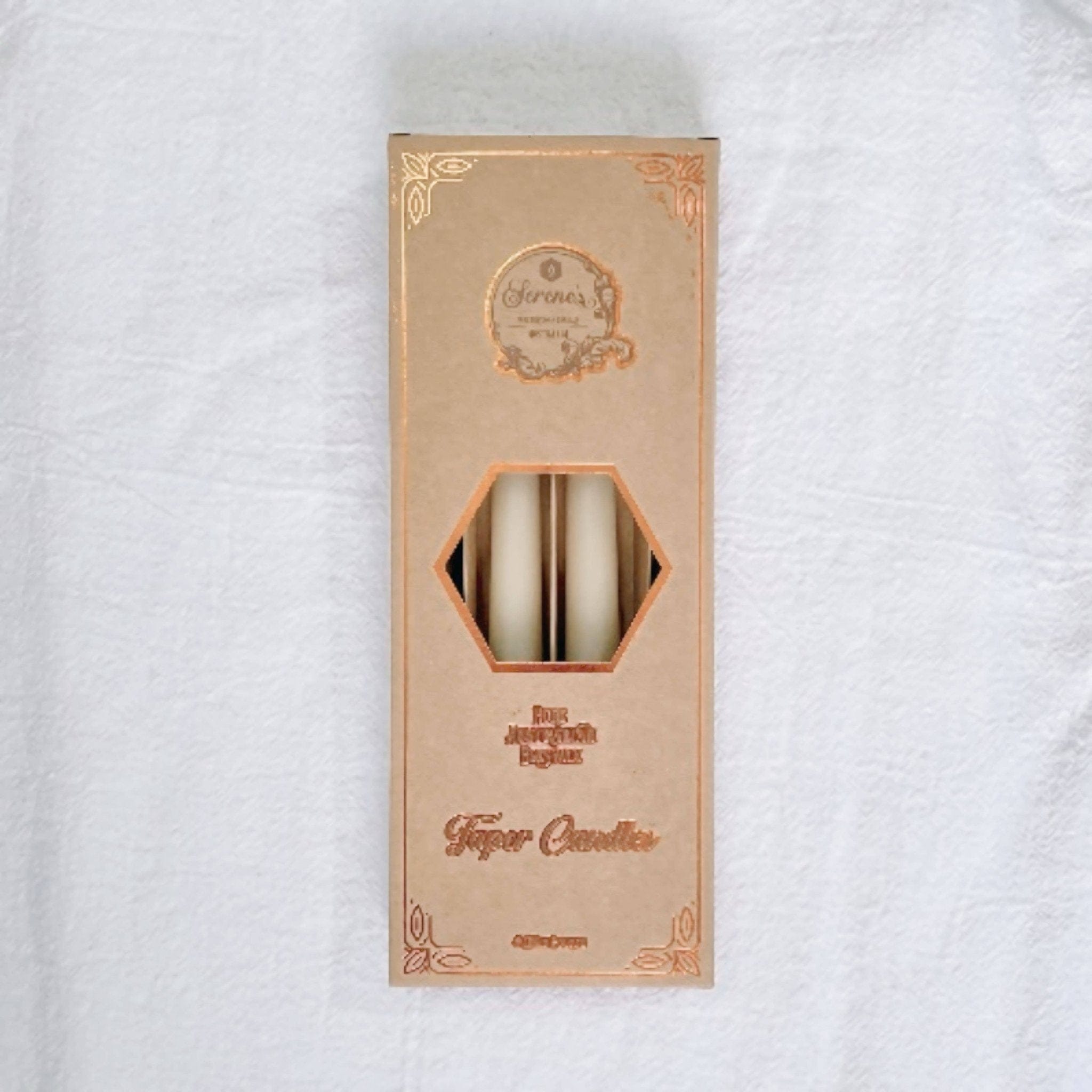 Serenes Beeswax Chandlery Homeware Beeswax Taper Candle | Stately | Natural | 25cm