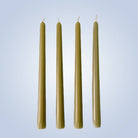 Serenes Beeswax Chandlery Homeware Coloured Beeswax Taper Candle | Desert Lime | 25cm