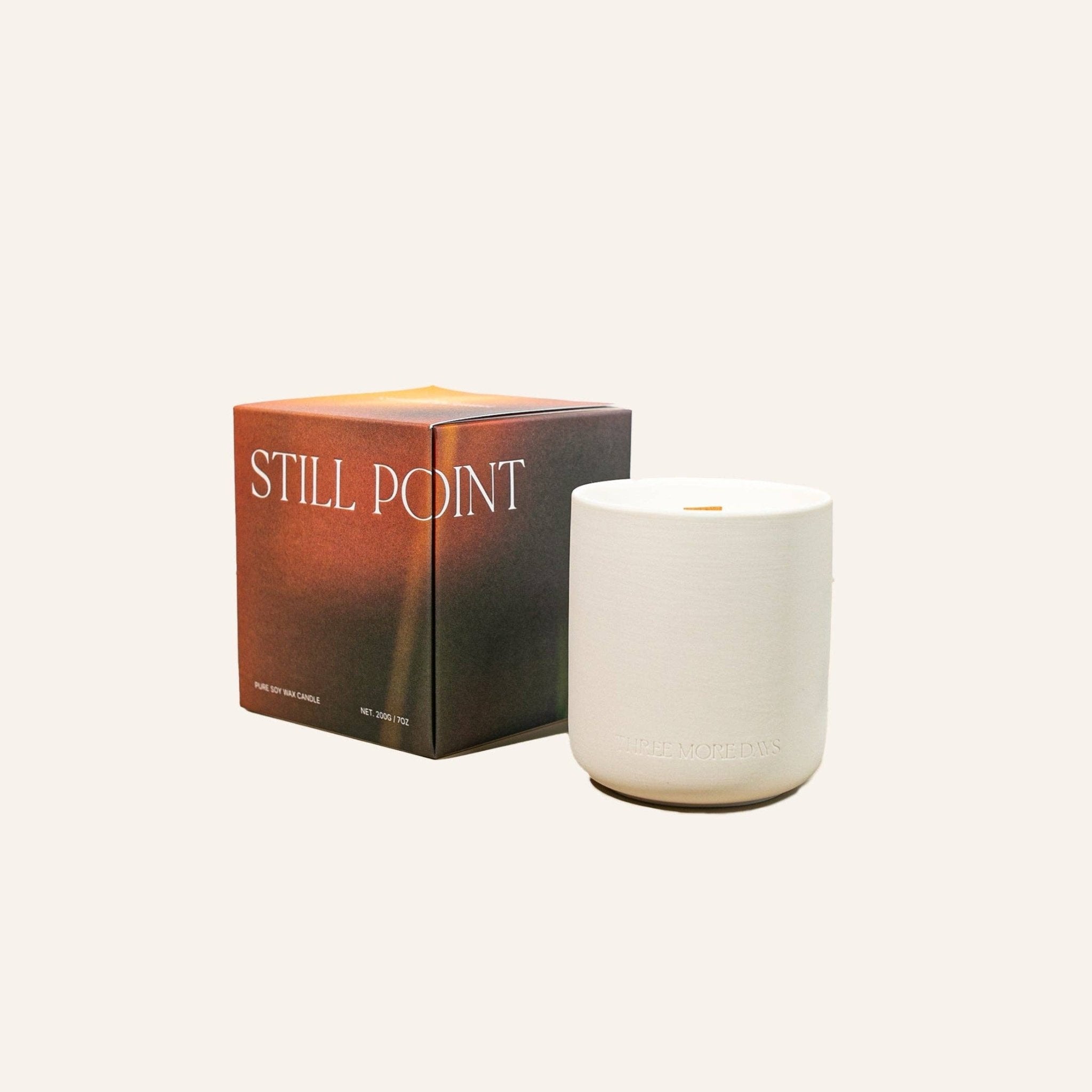 Buy STILL POINT: Lemon / Rose / Violet / Vanilla / Guaiac Wood CANDLE 200G by Three More Days Collection - at Hamish + Grace