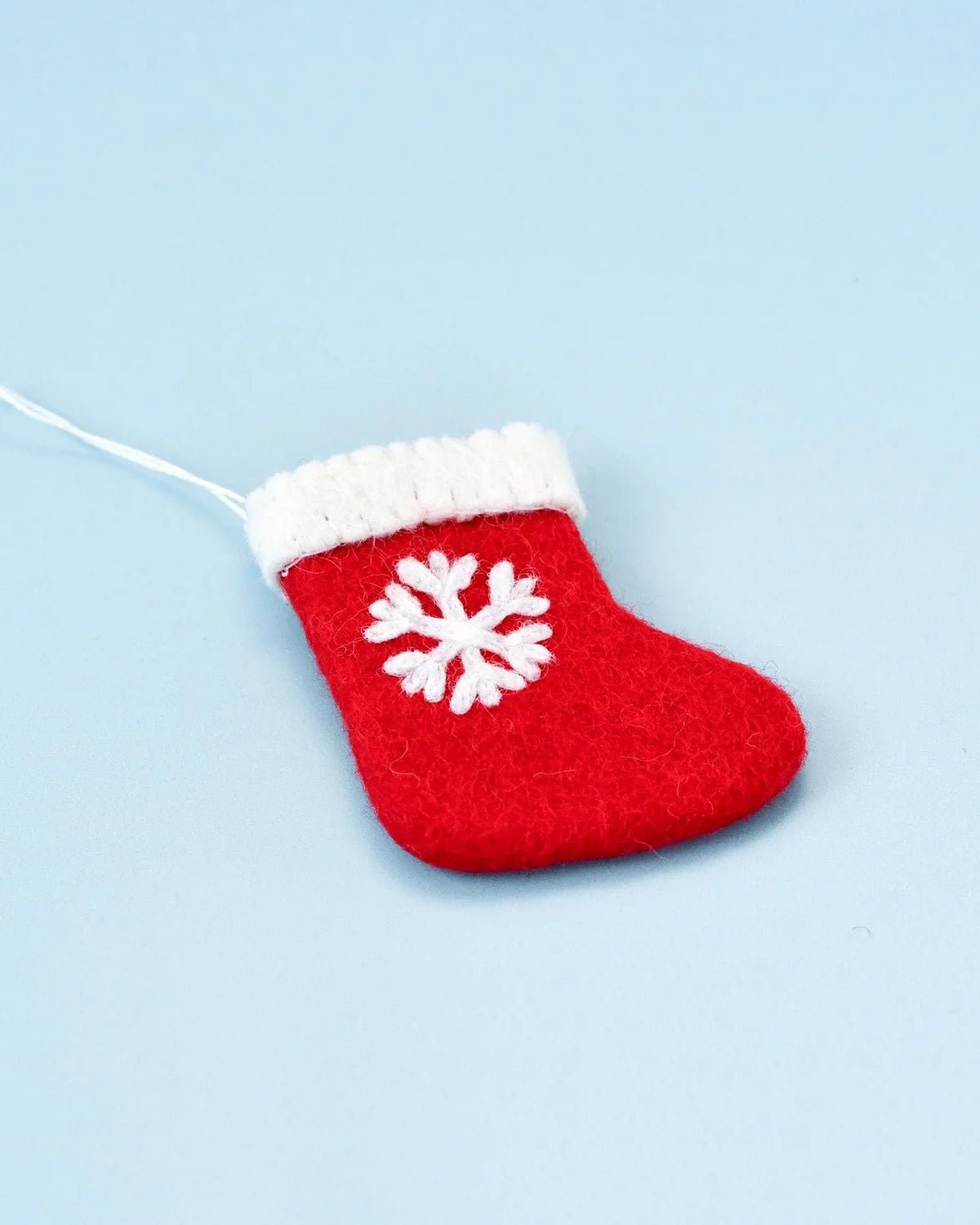 Buy Tara Treasures - Christmas Ornament -Felt Christmas Stocking with Snowflake Ornament by Tara Teasures - at Hamish + Grace