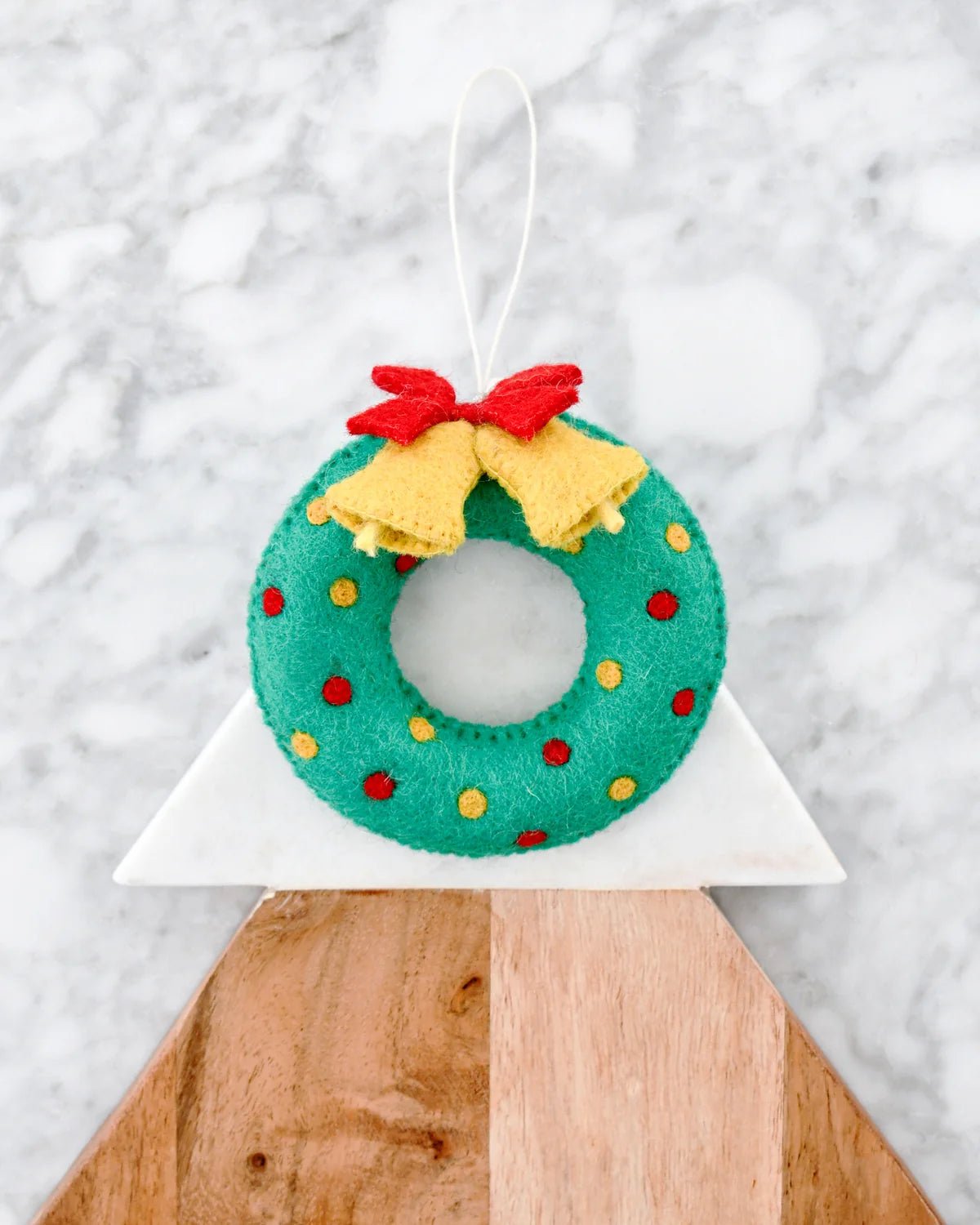 Buy Tara Treasures - Christmas Ornament - Felt Wreath with Bells by Tara Teasures - at Hamish + Grace